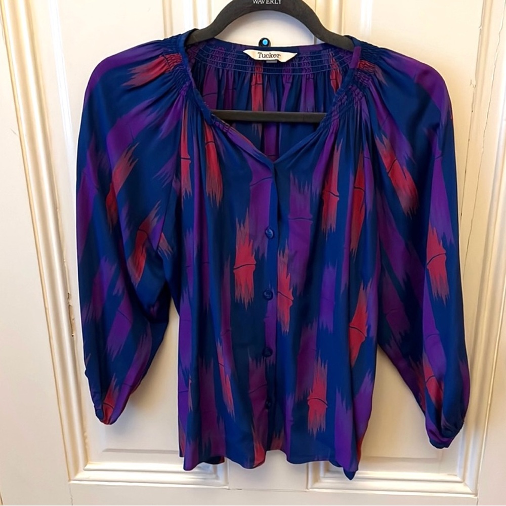 Tucker 100% Silk Blouse